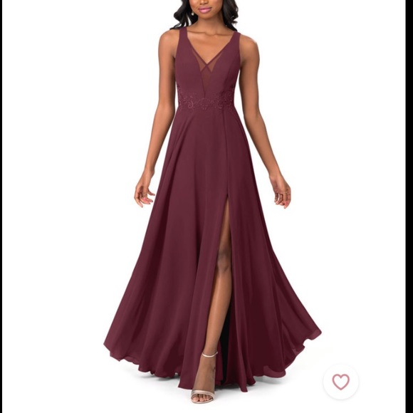 Azazie Dresses & Skirts - Azazie Kitty chiffon dress